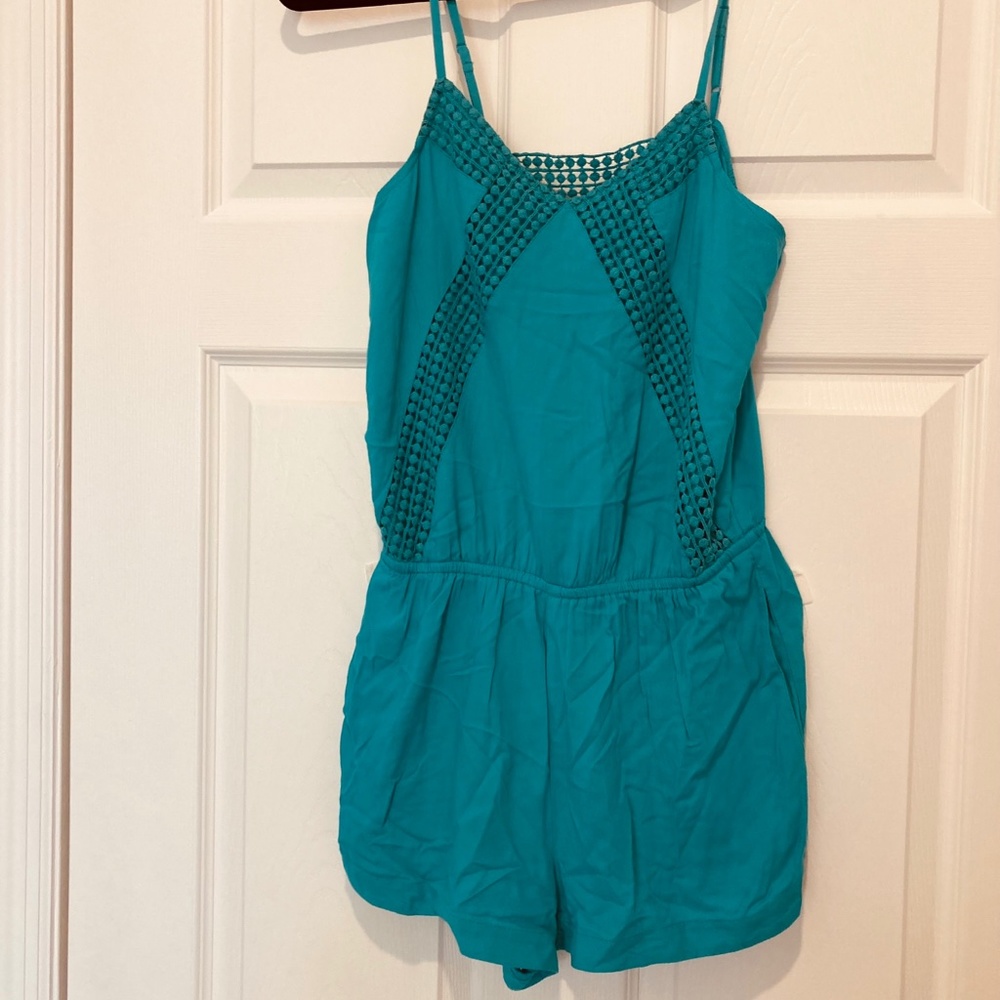 American Eagle Outfitter Aqua Romper New with Tags